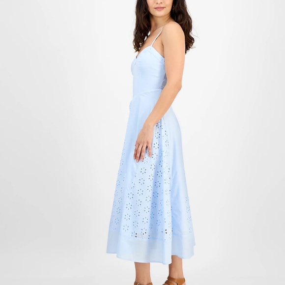 NEW And Now This Petite V-Neck Sleeveless Eyelet Maxi Dress XS petite - Picture 5 of 7